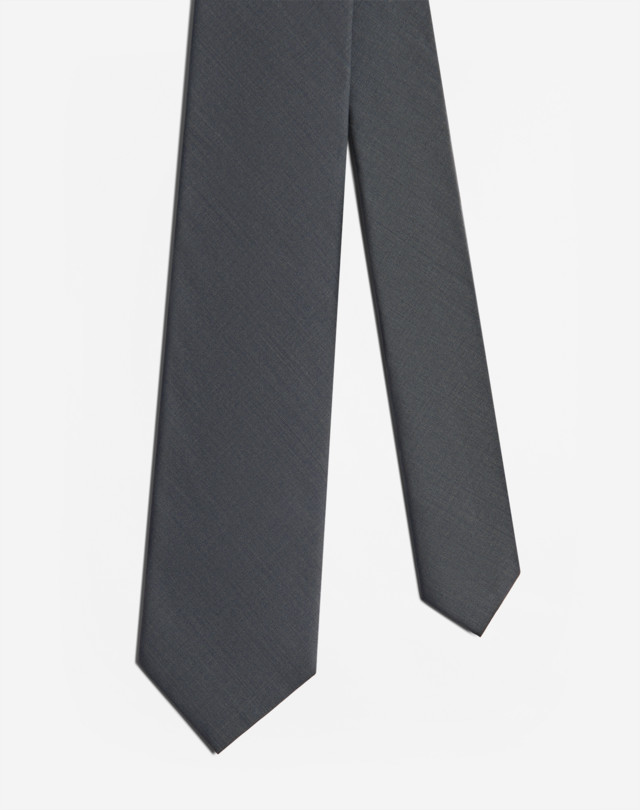 DUNHILL Technical Wool Silk Tie 7Cm Tie Man f