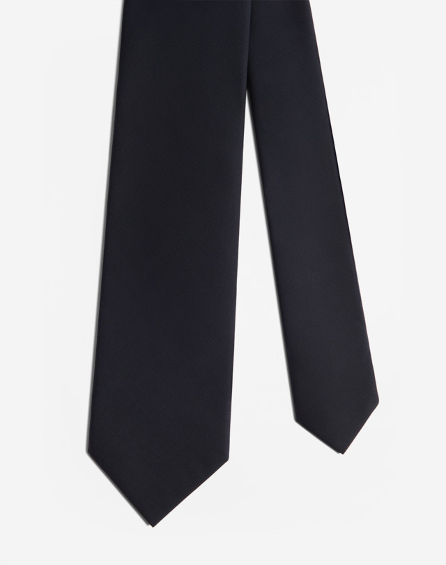 DUNHILL Cravate En Laine Et En Soie Mélangées 7 Cm Cravate Homme f