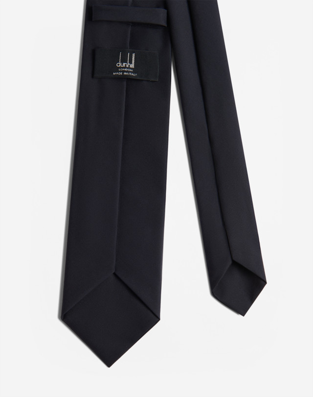 DUNHILL TECHNICAL WOOL SILK TIE 7CM Tie Man r