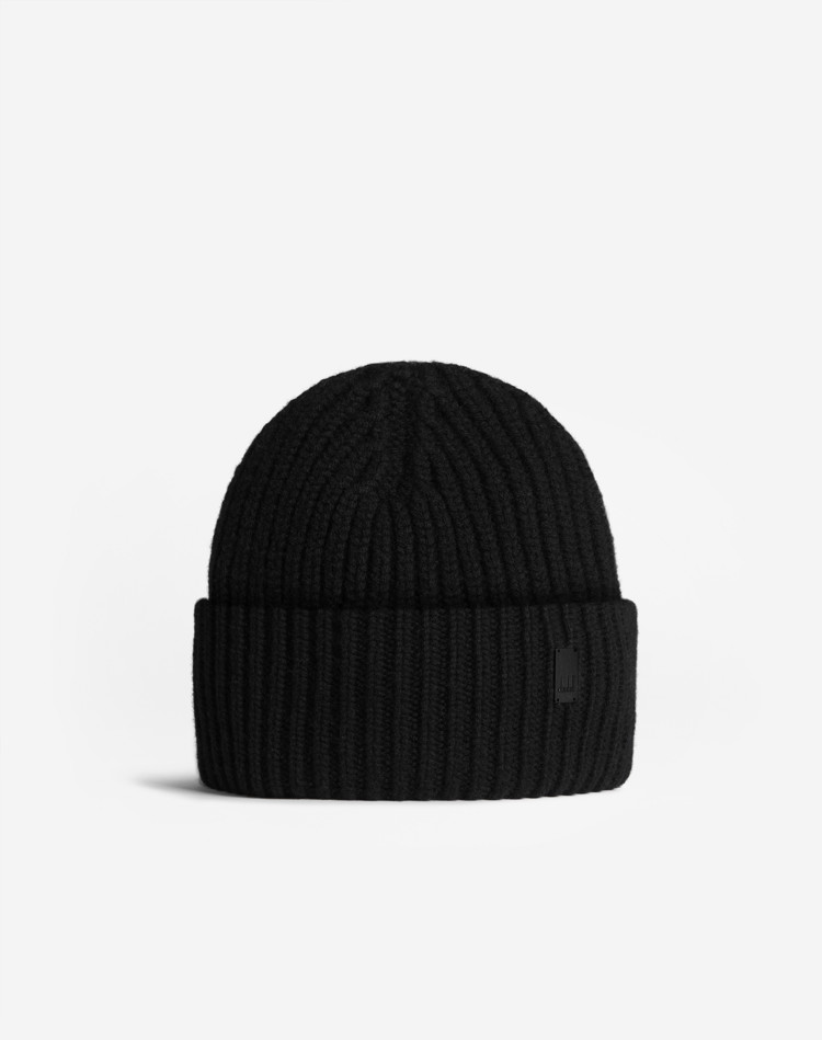 DUNHILL HATS Man CASHMERE RIBBED BEANIE f