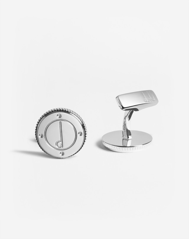 DUNHILL Legacy Rivet Sil Cufflinks CUFFLINKS Man f