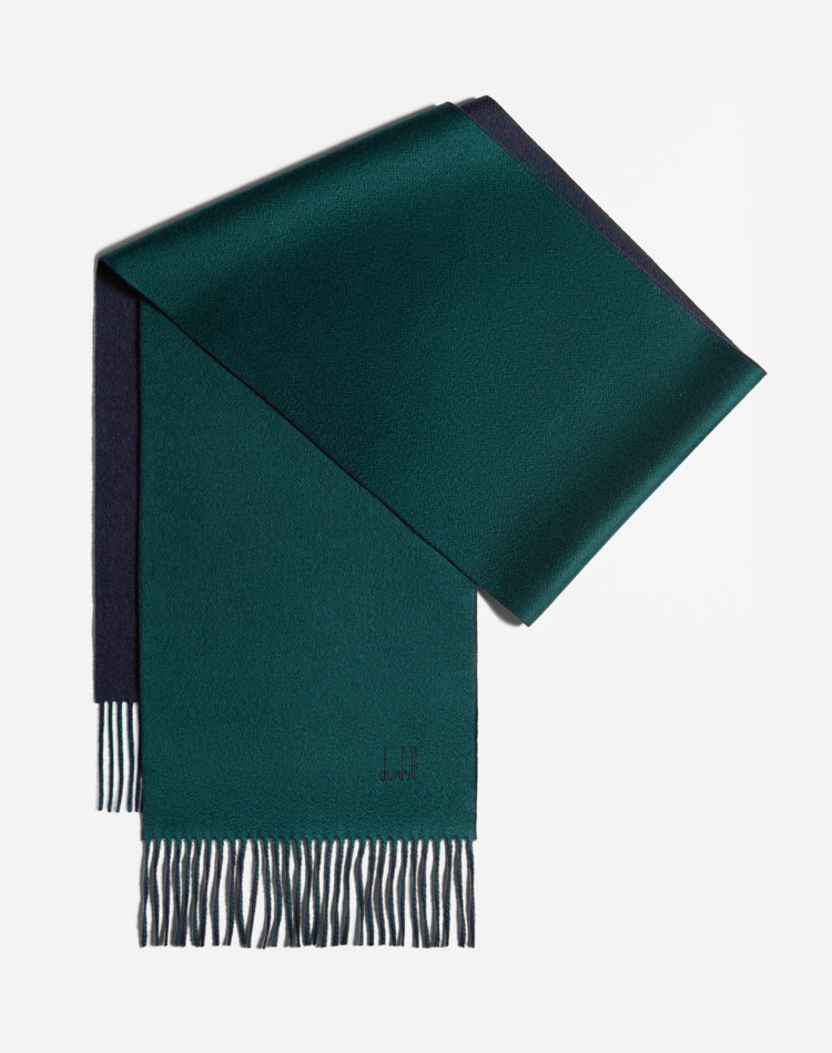 Double Face Cashmere Scarf DUNHILL SCARVES Man Double Face Cashmere Scarf f