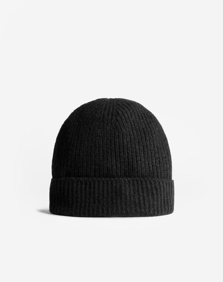 DUNHILL HATS Man Classic Cashmere Ribbed Beanie f