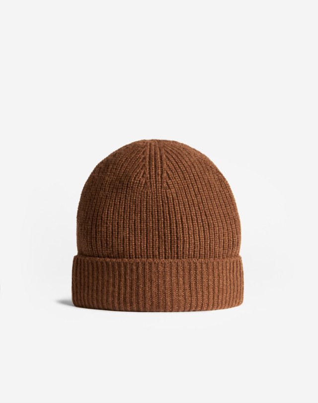 Men s Tobacco Classic Cashmere Ribbed Beanie dunhill AE Online Store