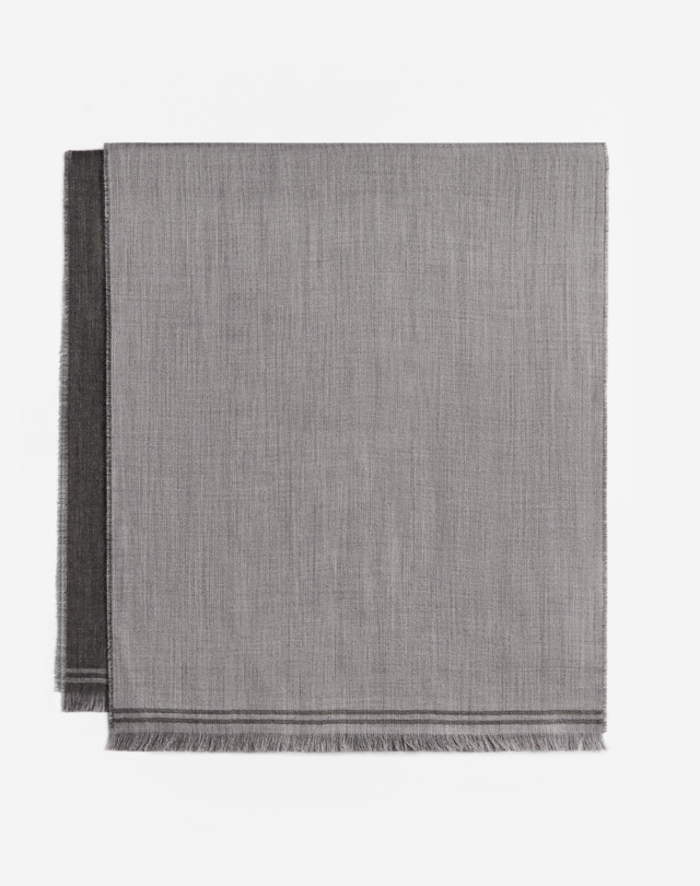 DUNHILL Sciarpa leggera in cashmere a righe SCIARPE Uomo f
