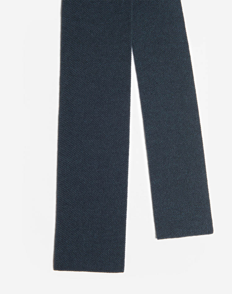 DUNHILL Tie Man 14gg Merino Silk Knitted Tie f