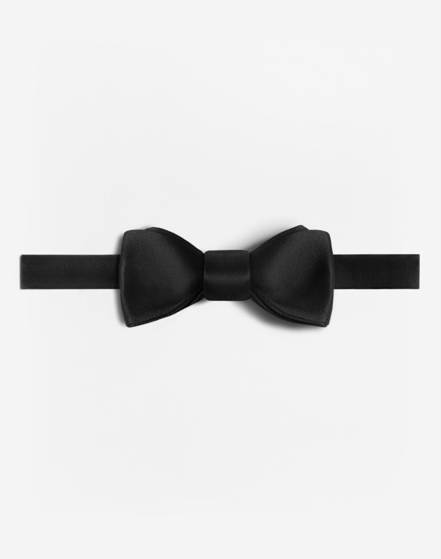 DUNHILL Papillon da annodare in faille di seta a punta PAPILLON Uomo f