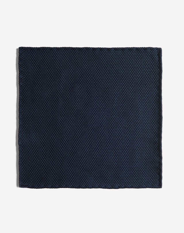 DUNHILL Silk Micro Texture Woven Pocket Square Pocket square Man f