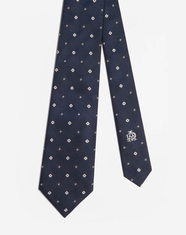 DUNHILL Silk Archive Neat Woven Tie 8cm Tie Man f
