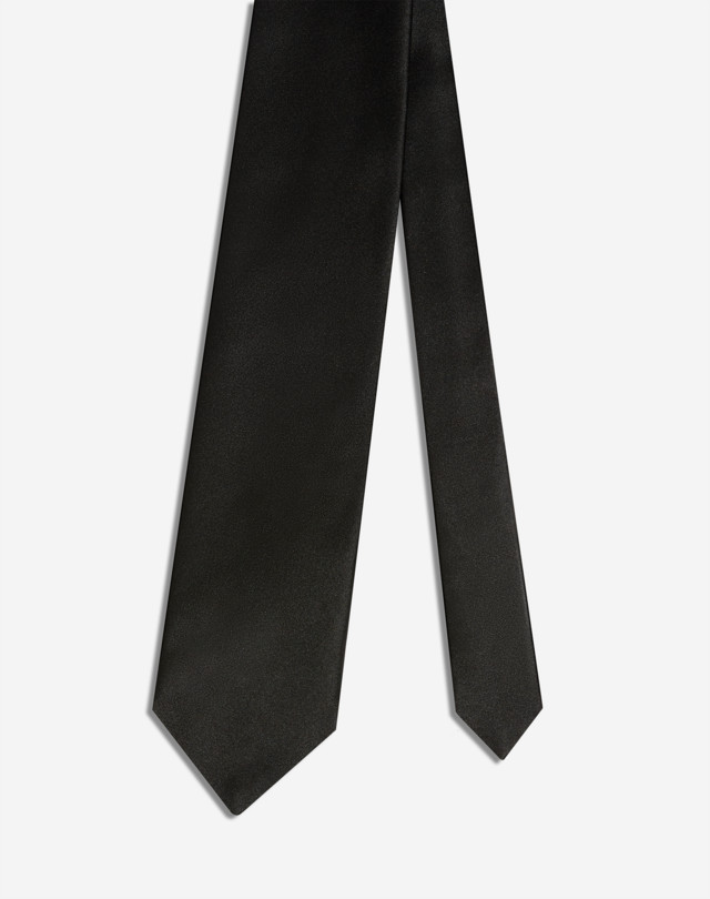 DUNHILL Silk Duchess Satin Woven Tie Tie Man f