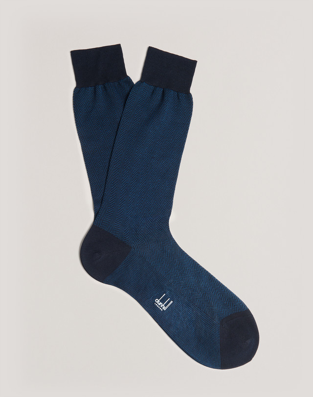 DUNHILL トーナル ヘリンボーンソックス
 ソックス メンズ f