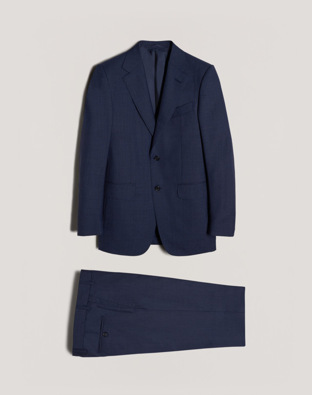 DUNHILL Plain Superfine Wool Belgravia Suit SUITS Man f