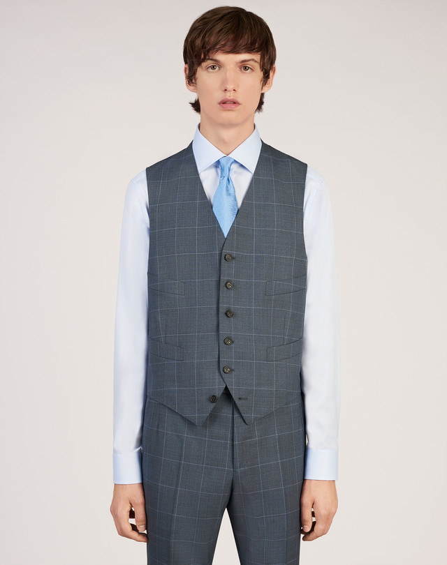 DUNHILL Belgravia Windowpane Check Suit SUITS Man f