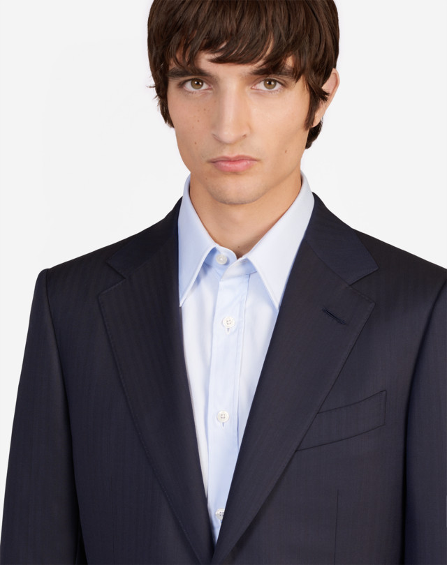 DUNHILL Wool Herringbone Belgravia Suit SUITS Man a