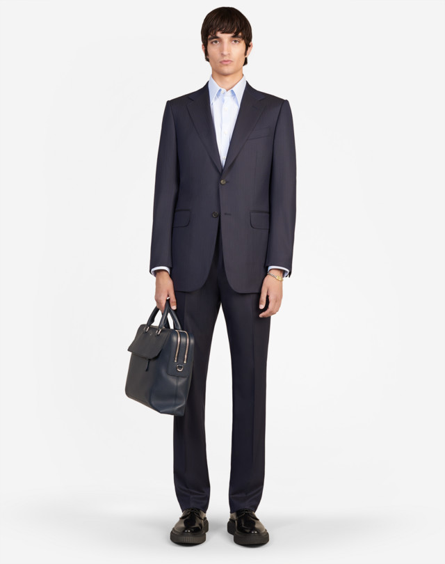 DUNHILL Wool Herringbone Belgravia Suit SUITS Man r