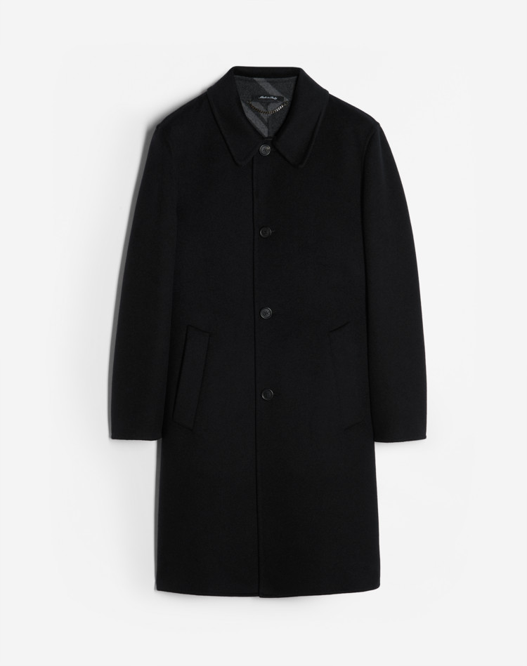 SIGNATURE DOUBLE-FACED WOOL CASHMERE COAT DUNHILL TOP COATS Man SIGNATURE DOUBLE-FACED WOOL CASHMERE COAT f