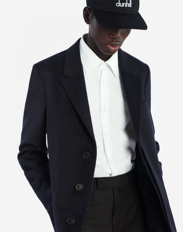 DUNHILL WOOL CASHMERE COAT TOP COATS Man a