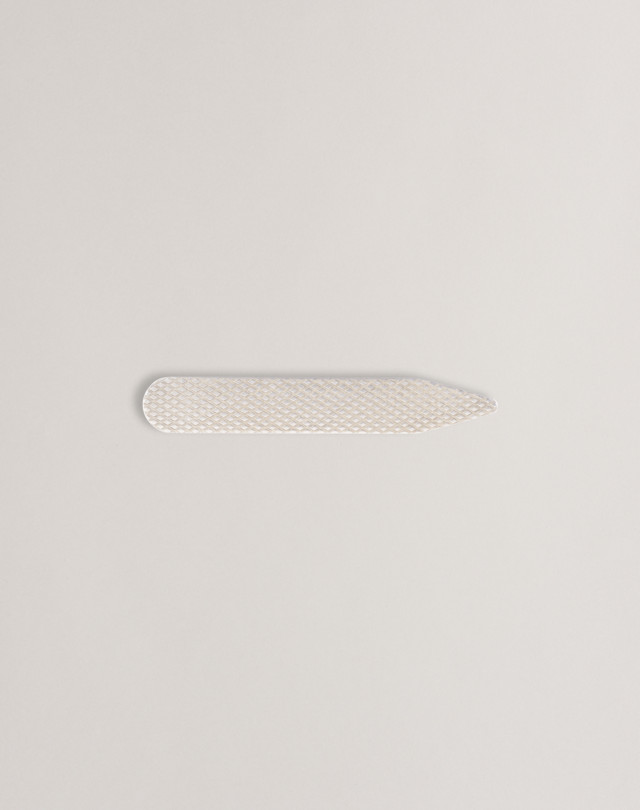 DUNHILL Engine Turn Collar Stiffeners Collar Stiffeners Man f