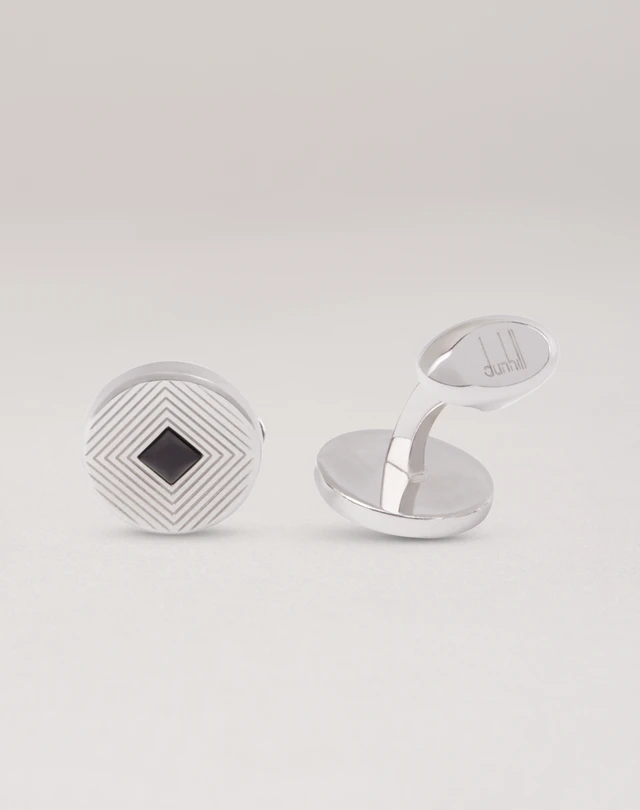 DUNHILL Art Deco Chevron Cufflinks CUFFLINKS Man f