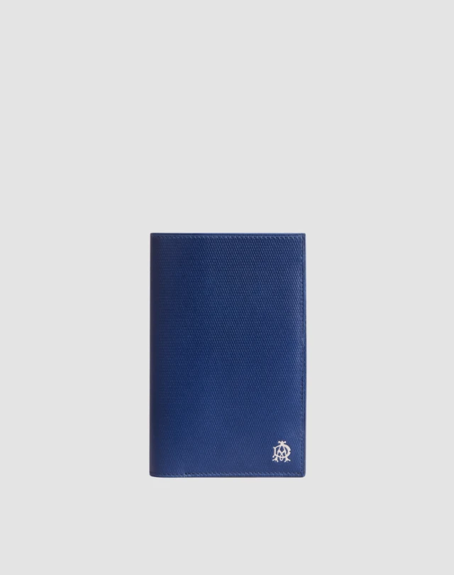 DUNHILL Porta carte di credito in stampa guilloché Portafoglio Uomo f
