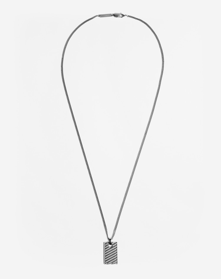 Transmission White Gold Necklace DUNHILL Necklace Man Transmission White Gold Necklace f