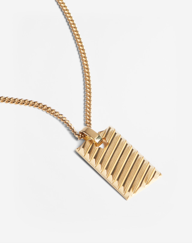 DUNHILL TRANSMISSION YELLOW GOLD NECKLACE Necklace Man d