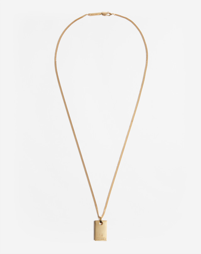 DUNHILL TRANSMISSION YELLOW GOLD NECKLACE Necklace Man r