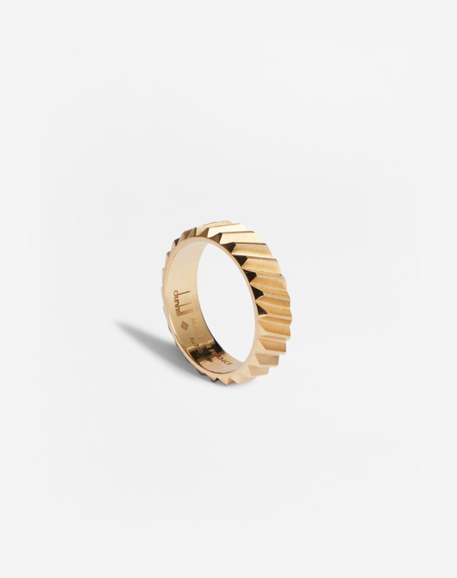 DUNHILL TRANSMISSION YELLOW GOLD RING Ring Man r