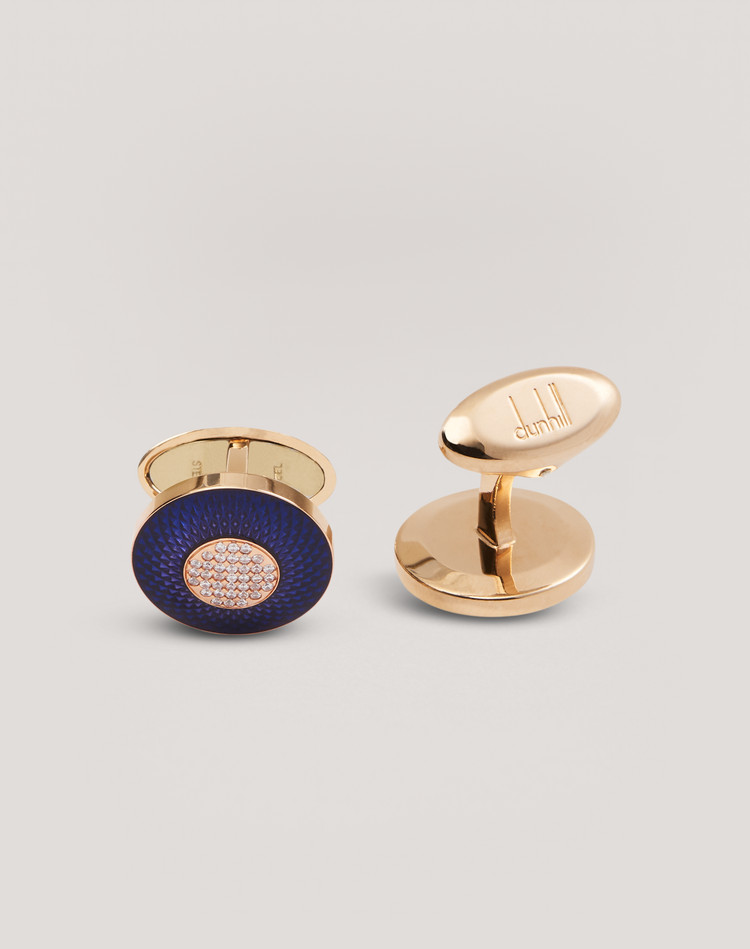 Engine Turn Disk Cufflinks DUNHILL CUFFLINKS Man Engine Turn Disk Cufflinks f