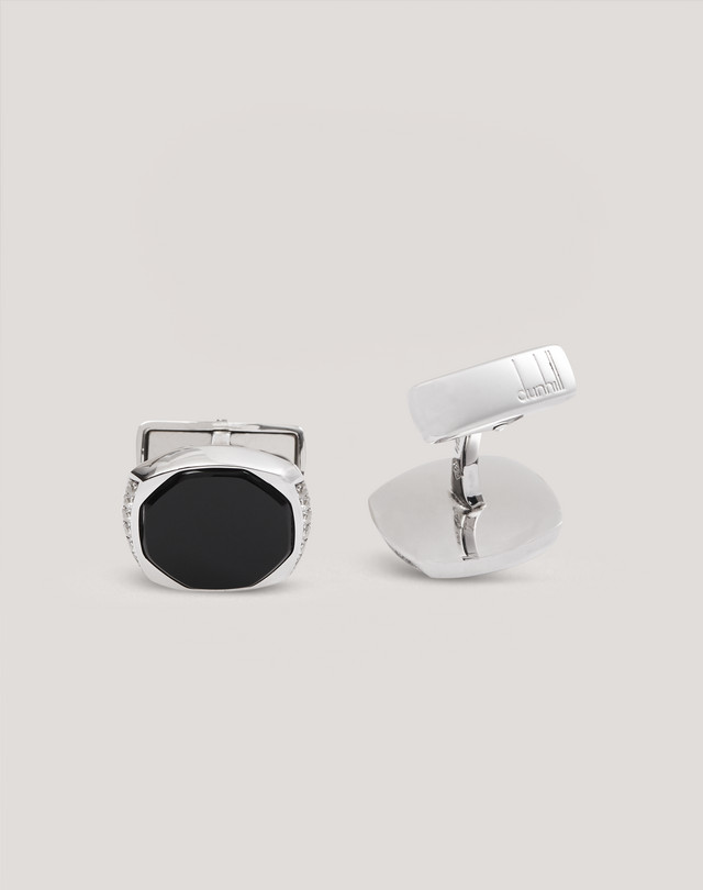 DUNHILL Facet Square Cufflinks CUFFLINKS Man f