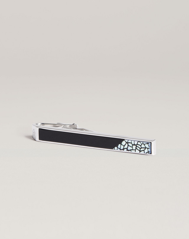 DUNHILL Shell Silver Tie Bar
 TIEBARS Man f
