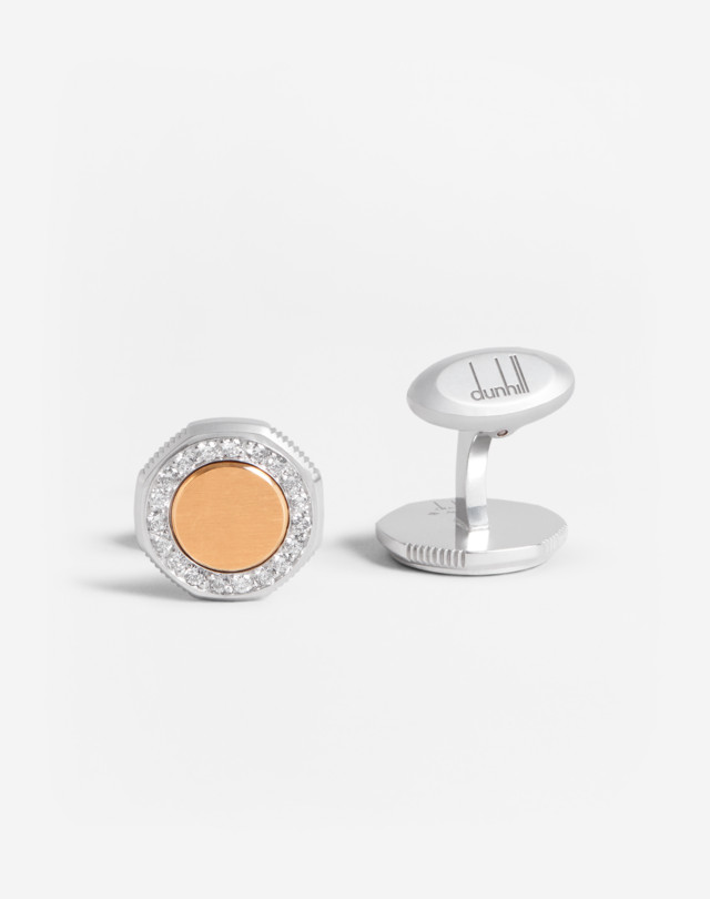 DUNHILL Duke Diamond Cufflinks CUFFLINKS Man f