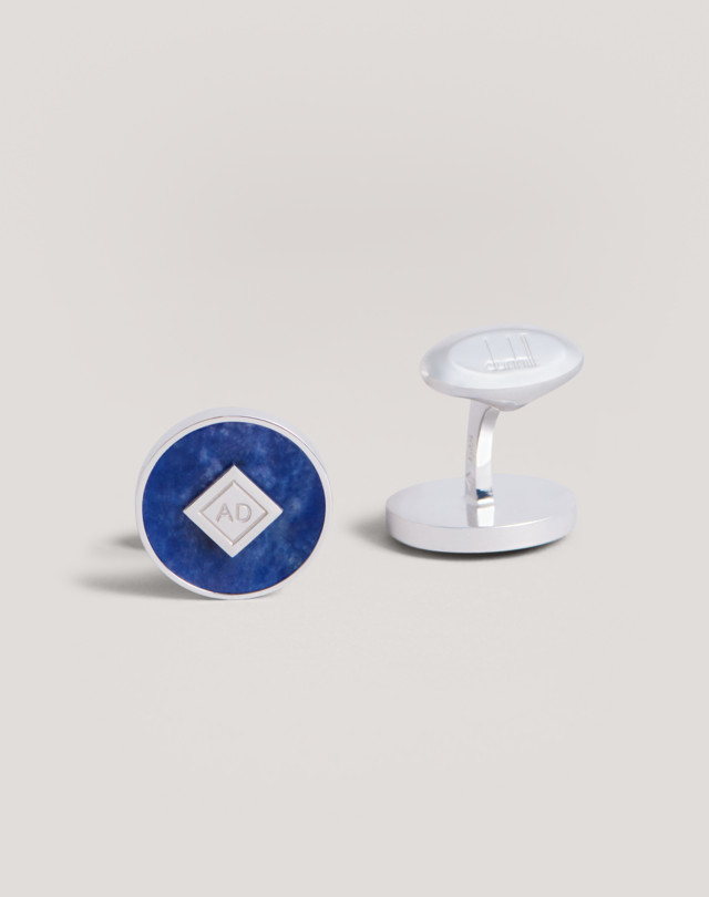 DUNHILL Radial Silver Cufflinks CUFFLINKS Man f
