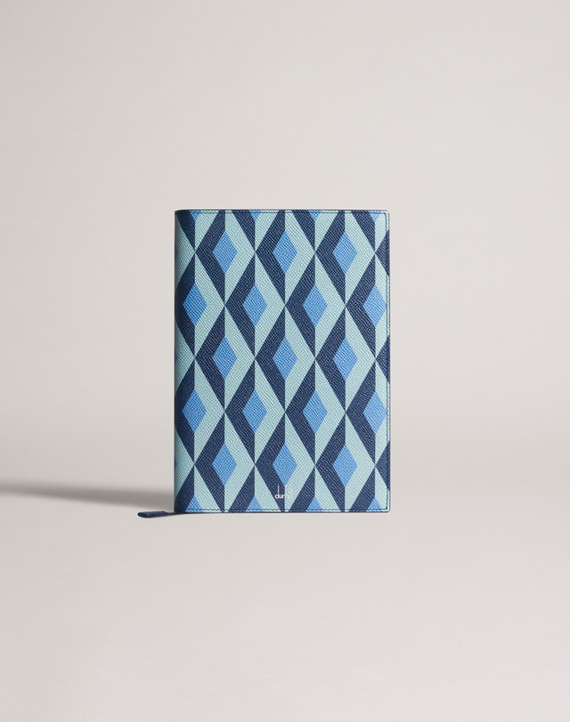 DUNHILL Cadogan Engine Turn A5 Notebook Cover CANCELLERIA Uomo f