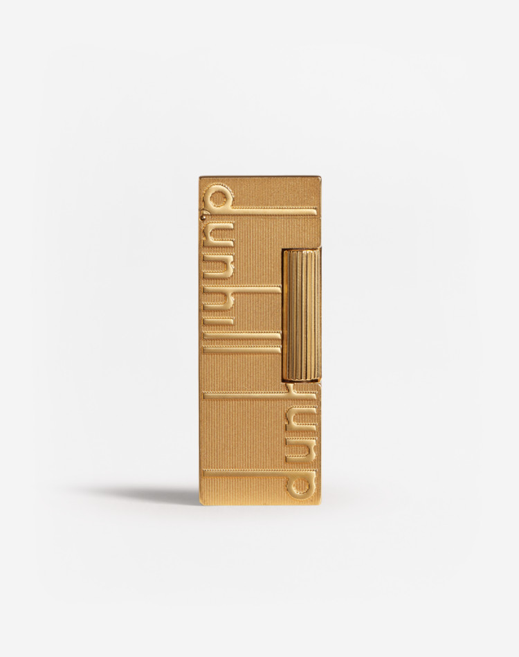 Alfred Dunhill Mini Rollagas Lighter Series Gold Plated Signature ...