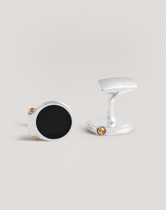 DUNHILL Gemelli con doppi dettagli esagonali GEMELLI Uomo f