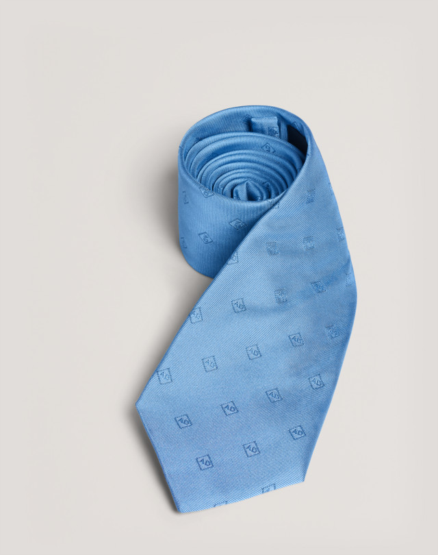 DUNHILL Ad Logo Woven Silk Tie WOVEN TIES Man f