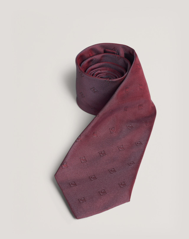 DUNHILL Ad Logo Woven Silk Tie WOVEN TIES Man f