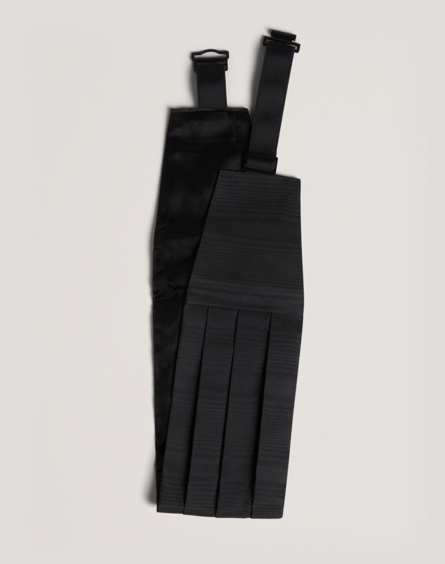 DUNHILL Silk Moiré Cummerbund WOVEN TIES Man f
