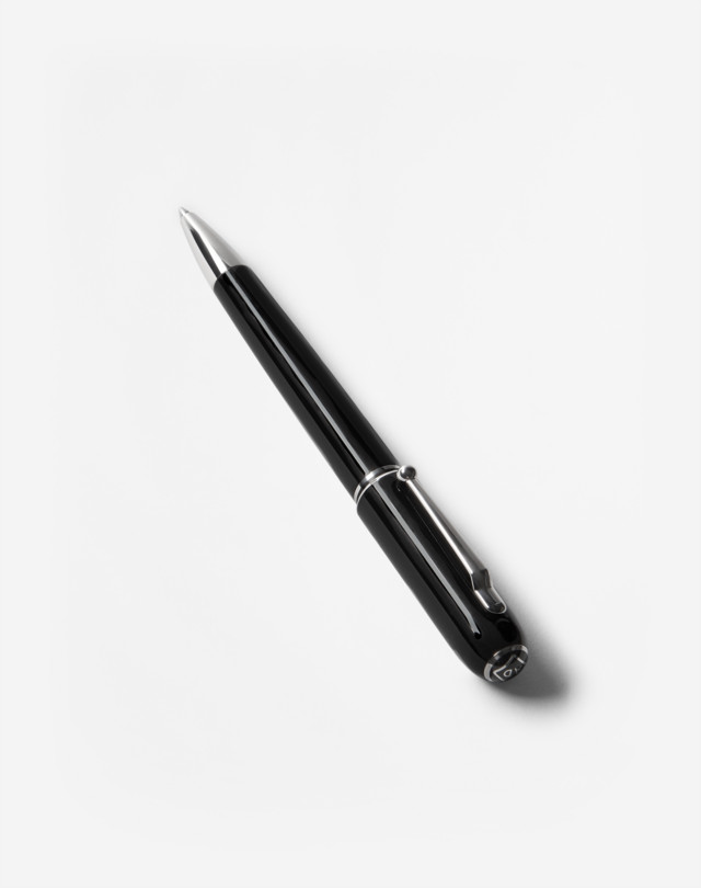 DUNHILL SIDECAR BLACK RESIN BALLPOINT PEN BALLPOINT PENS Man r