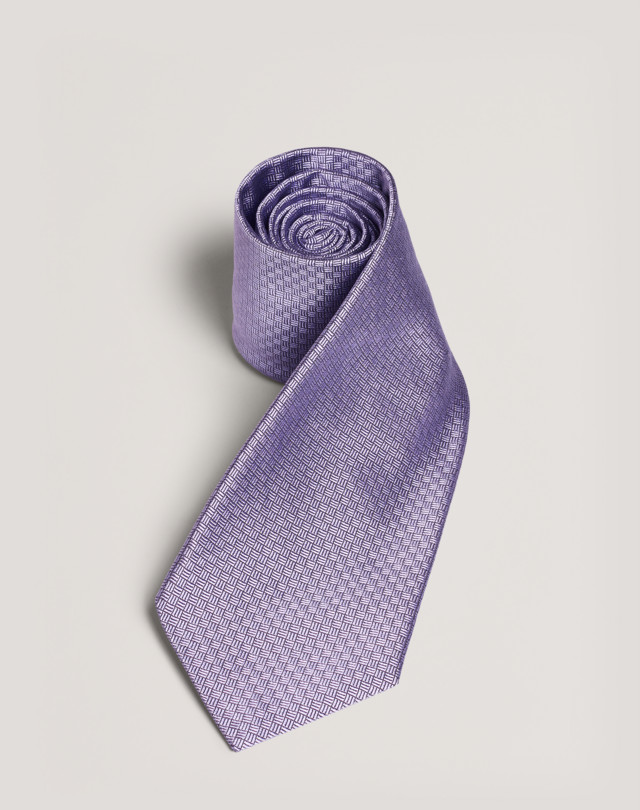 DUNHILL Cravate en soie à motif Archive Lighter Cravates tissées Homme f
