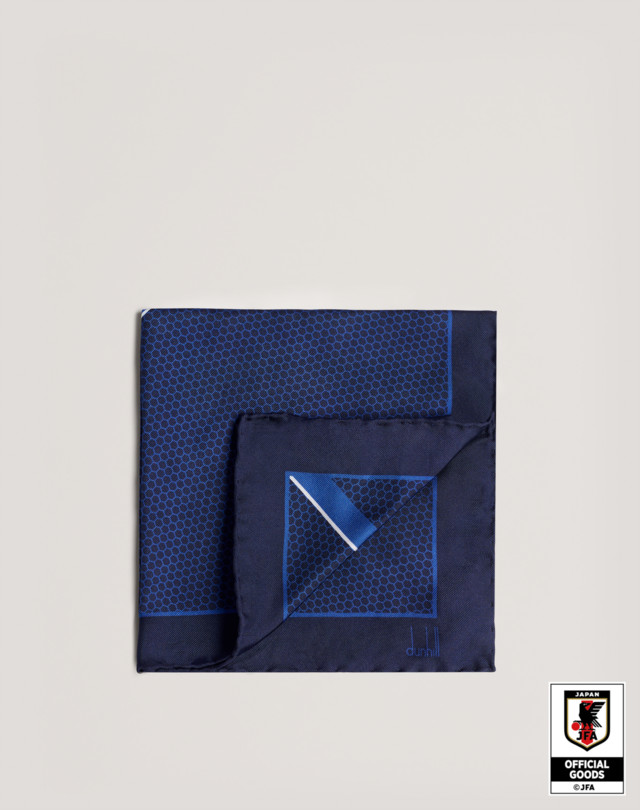 DUNHILL 2020 SAMURAI BLUE ポケットスクエア
 ポケットチーフ メンズ f