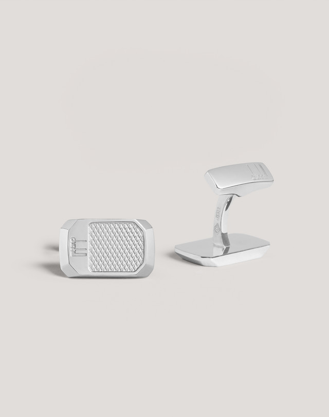 DUNHILL Engine Turn Belgrave Lock Cufflinks CUFFLINKS Man f