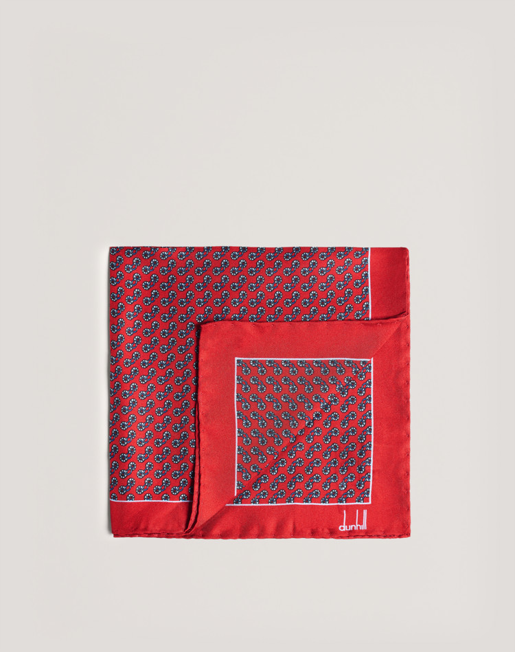 COG REPEAT POCKET SQUARE DUNHILL Pocket square Man COG REPEAT POCKET SQUARE f