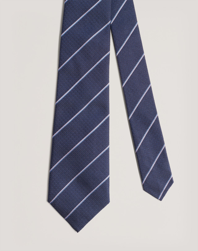 DUNHILL LIGHTER TEXTURE STRIPE TIE Tie Man f