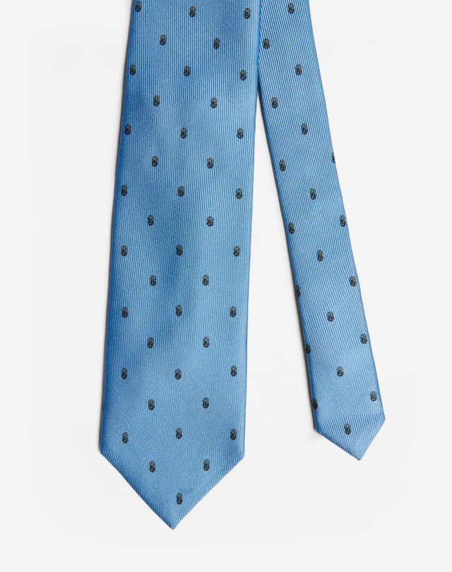 DUNHILL REPEAT RING MOTIF TIE WOVEN TIES Man f