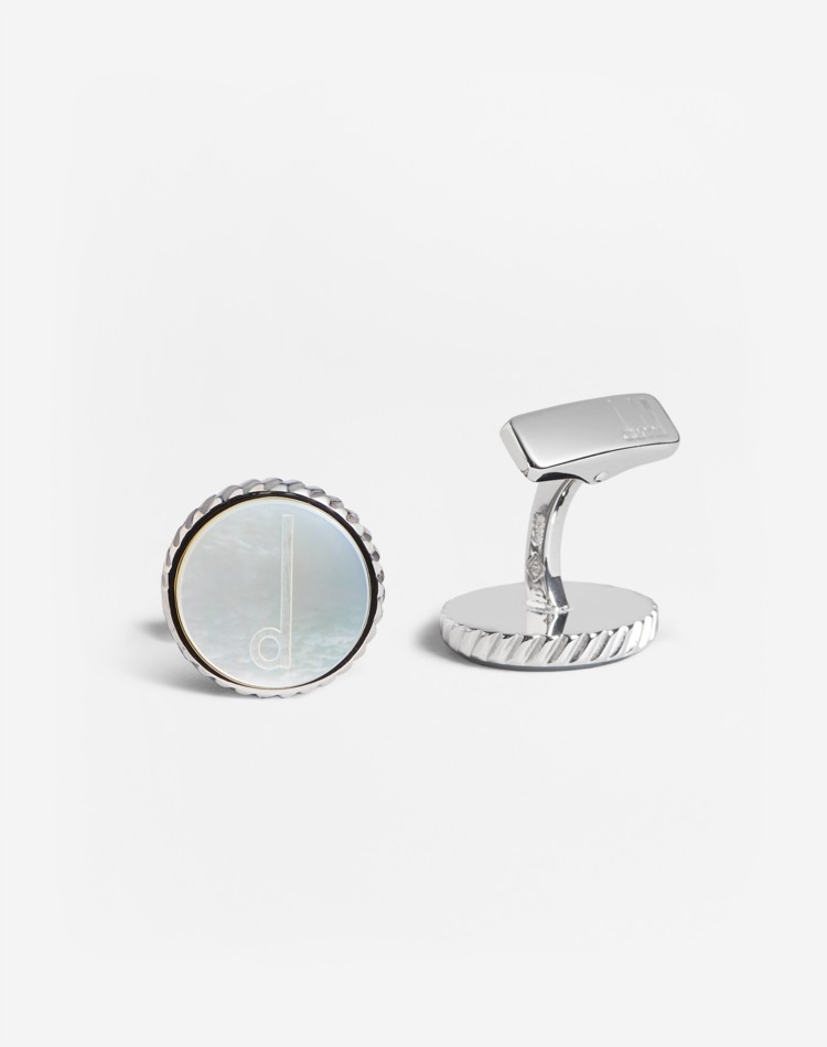D SERIES MOTHER OF PEARL CUFFLINKS DUNHILL CUFFLINKS Man D SERIES MOTHER OF PEARL CUFFLINKS f
