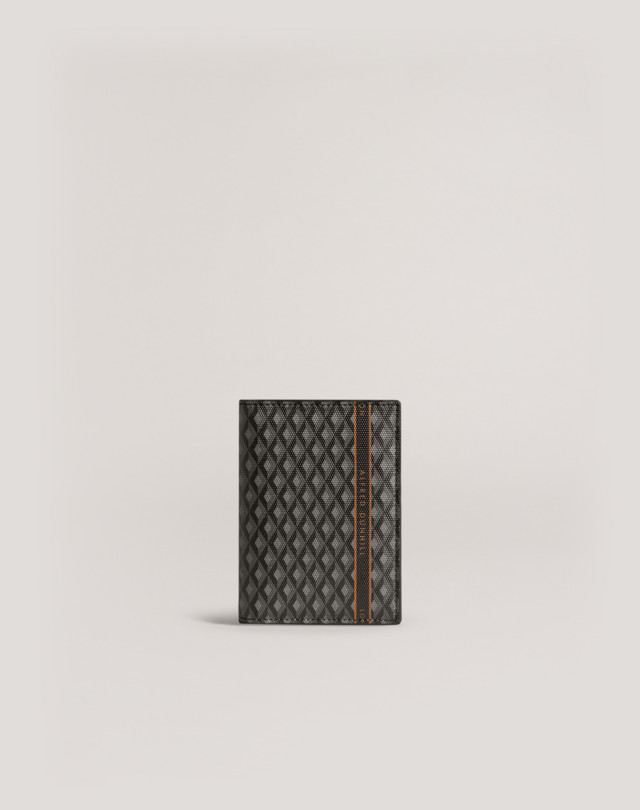 DUNHILL Engine Turn Luggage Canvas Business Card Case CARD CASES Man f