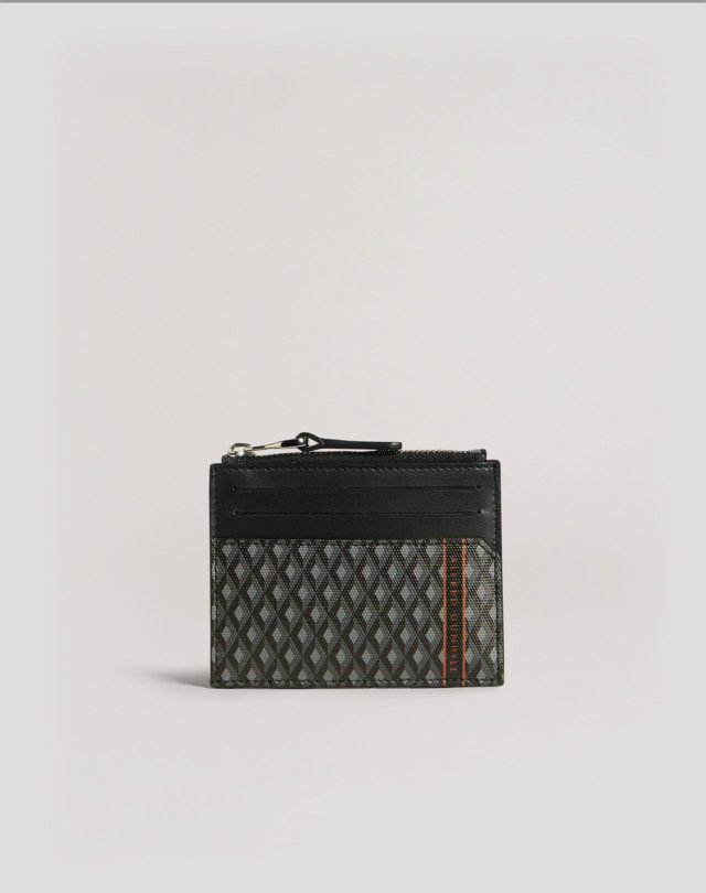 DUNHILL Engine Turn Luggage Canvas Zip Card Case CARD CASES Man f