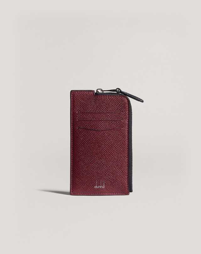 DUNHILL Cadogan Bicolour Zip Card Case CARD CASES Man f